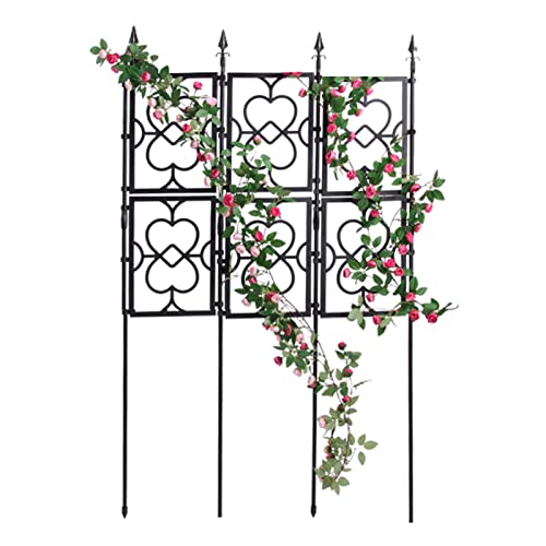 Klettergitter Für Den Garten, Höhe 150 Cm, 180 Cm, 220 Cm, Dekorativer Rankhilfe Rankgitter, Faltbarer Spalier, Für Drinnen, Draußen, Garten, Balkon, Terrasse, Rasen, Blumenbeete ( Size : 90x150cm(35. von NOIRDA