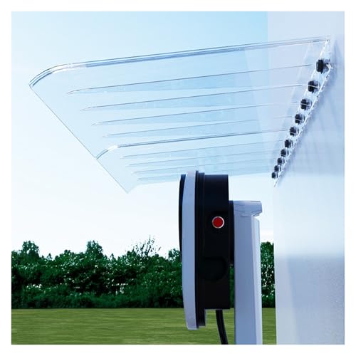 Türvordach, Transparente Pultbogenvordach, Uv-Schutz Türdach Aus Polycarbonat, Vordach Überdachung Für Fenster, Terrasse, Veranda, Dach(50x140cm/20 x55) von NOIRDA