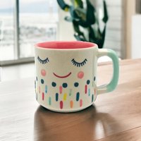 Tasse L Smiling Face Dots Apricot Tasse L Smiling Face Dots Apricot von NOIhamburg