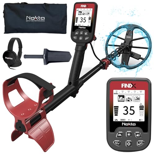 Nokta FINDX Metalldetektor Profi, wasserdichte Metalldetektor mit 28cm Suchspule, Metalldetektoren für Gold, Pinpoint, USB wiederaufladbar, 3 Modi (Findx) von NOKTA DETECTION TECHNOLOGIES