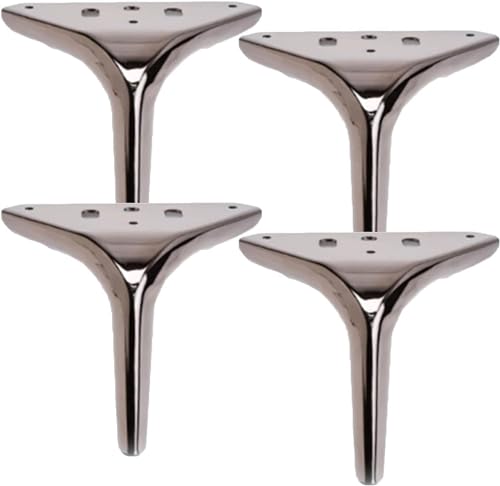 NOKTAI Möbelbeine, 4 Stück Moderne Möbelfüße, DIY-Möbel, Metall-Tischbeine, dreieckige Möbelfüße, geeignet für Sofa, Schrank, TV-Schrank, 4 unterstützt Schwerkraft bis zu 1000 kg (Farbe: von NOKTAI