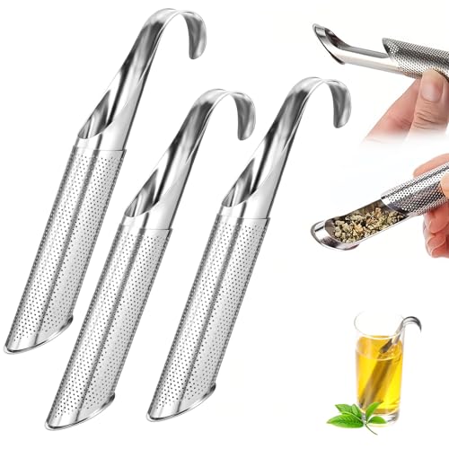NOLACE 3 Stücks Teesieb aus Edelstahl Feinmaschiges Teesieb mit Hakengriff Edelstahl Teefilter für losen Tee Teeei Feinmaschig Teestab losen Tee Wiederverwendbar NOLACE 3 Stücks Teesieb aus Edelstahl Feinmaschiges Teesieb mit Hakengriff Edelstahl Teefilter für losen Tee Teeei Feinmaschig Teestab losen Tee Wiederverwendbar von NOLACE
