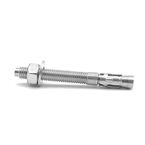 NOLDAR | Bolzenanker Edelstahl AISI 304 (A2). Schwerlastanker M6 x 60mm (8 Stück). Schwerlastdübel für Beton/Stein von NOLDAR