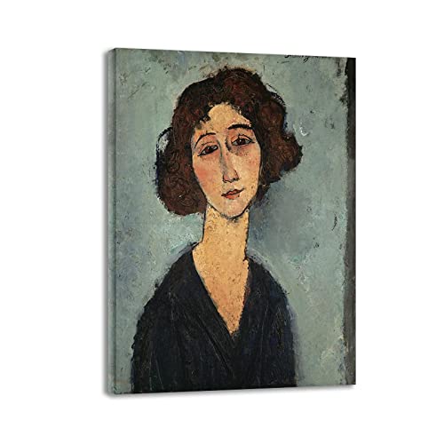 NOLEGA Amedeo Modigliani Leinwandbilder Gerahmt mit Keilrahmen Berühmte Künstler Gemälde Totote De La Gaîté Bild Druck auf Leinwand Reproduktion Wanddekor Poster und Drucke 30x42cm Gerahmt von NOLEGA