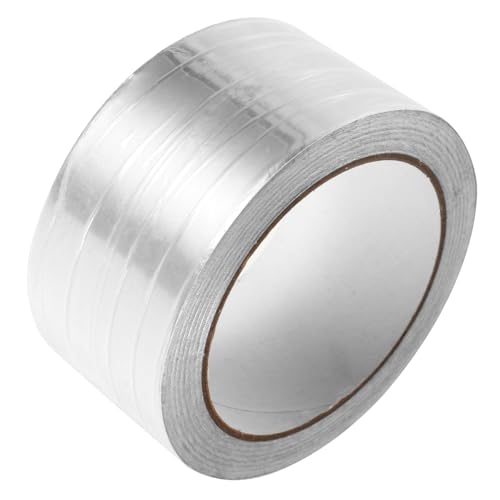 NOLITOY 1 Rolle Aluminium Folienklebeband Selbstklebendes Hitzebeständiges Dichtband für Isolierung und Schutz für Anwendungen Heizungs Lüftungs und Klimaanlagen von NOLITOY