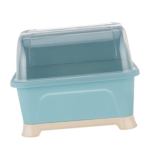 NOLITOY 1 Stück Küchenaufbewahrungsbox mit Deckel Transparente Besteckablagestation für Essstäbchen Schalen und Löffel Praktische und Langlebige Lösung zur Organisation von von NOLITOY