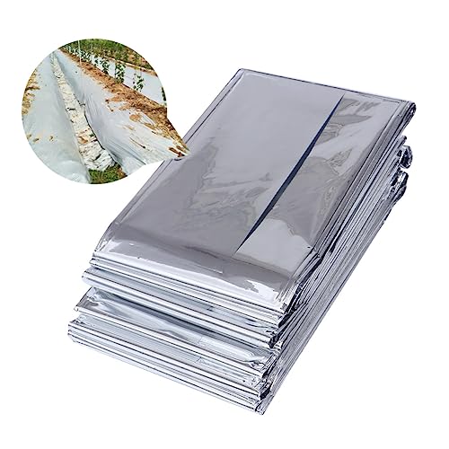 NOLITOY 1 Stück Reflektierende Folie für Gewächshäuser Durable Silberne Pflanzenreflektierende Folie für Garten und Innenbereich von NOLITOY