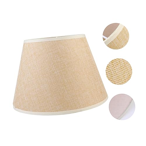 NOLITOY 1 Stück Vintage Leinen Lampenschirm für Tischlampen Hochwertiger Bezug für Schlafzimmer und Wohnzimmer Abnehmbar und Langlebig Handgefertigt Hochwertigem Leinen nicht Verblassend von NOLITOY
