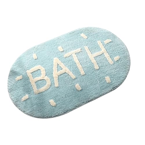NOLITOY 1 Stück rutschfeste Badmatte Blau Wasserabsorbierender Vorleger für Wohn Schlaf und Badezimmer Leicht Waschbar für Eingänge und Toiletten NOLITOY 1 Stück rutschfeste Badmatte Blau Wasserabsorbierender Vorleger für Wohn Schlaf und Badezimmer Leicht Waschbar für Eingänge und Toiletten von NOLITOY
