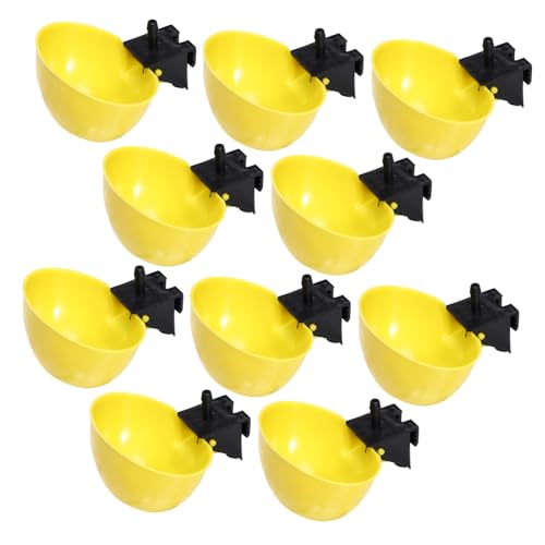 NOLITOY 10 Stück Automatischer Vogel wassernapf Gelb Leicht zu Reinigen Stabile Installation Glatte Oberfläche für Tauben Wachteln und Kleine Vögel Praktischer Wasserspender für NOLITOY 10 Stück Automatischer Vogel wassernapf Gelb Leicht zu Reinigen Stabile Installation Glatte Oberfläche für Tauben Wachteln und Kleine Vögel Praktischer Wasserspender für von NOLITOY