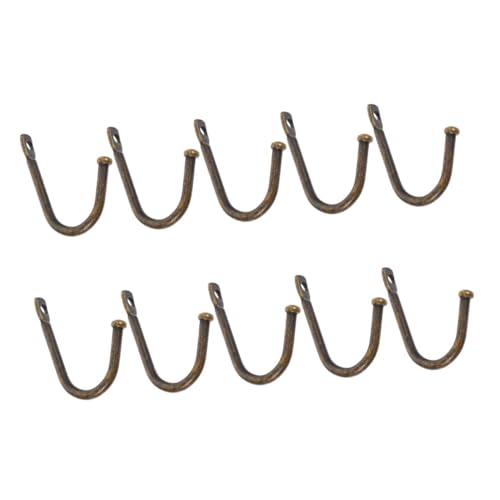 NOLITOY 10 Stück Bronze Haken Wandmontierte Haken für Handtücher Kleider und Gartenwerkzeuge für Schlafzimmer Flur Küche und Büro Starke Tragfähigkeit NOLITOY 10 Stück Bronze Haken Wandmontierte Haken für Handtücher Kleider und Gartenwerkzeuge für Schlafzimmer Flur Küche und Büro Starke Tragfähigkeit von NOLITOY