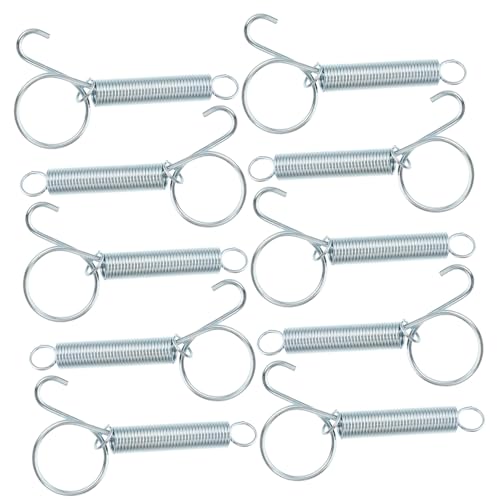 NOLITOY 10 Stück Federhaken für Haustierkäfige Langlebig und Rostfrei Vielseitig Einsetzbar zur Sicheren Befestigung von Kaninchen und Kleintierkäfigtüren Einfache Glatte Kanten für von NOLITOY