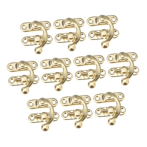 NOLITOY 10 Stück Teiliges Antike Türscharniere und Riegel aus Robustem Eisen Korrosionsbeständig Leicht zu Montieren für Schmuckkästchen Holzboxen Schränke und DIY aufbewahrungslösungen NOLITOY 10 Stück Teiliges Antike Türscharniere und Riegel aus Robustem Eisen Korrosionsbeständig Leicht zu Montieren für Schmuckkästchen Holzboxen Schränke und DIY aufbewahrungslösungen von NOLITOY