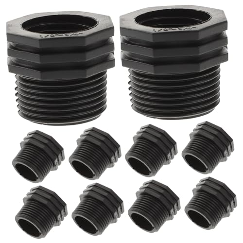 NOLITOY 10 Stück Teiliges Gewindeadapter Außengewinde Innengewinde Anschlussstück für Regentonnen Wassertanks Gartenteiche mit Dichtem Sitz und Langlebiger Verarbeitung NOLITOY 10 Stück Teiliges Gewindeadapter Außengewinde Innengewinde Anschlussstück für Regentonnen Wassertanks Gartenteiche mit Dichtem Sitz und Langlebiger Verarbeitung von NOLITOY