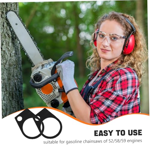 NOLITOY 10 Stück Teiliges Kettensägen Ersatzteil Set Luftfilter Dichtung aus Langlebigem Gummi Präzise für Benzin Kettensägen Schützende Dichtung für Motorfilter zur Reparatur von NOLITOY