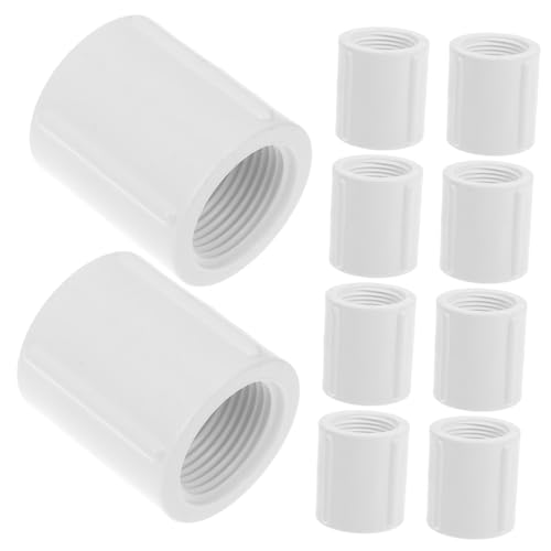 NOLITOY 10 Stück Teiliges PVC Rohrverbinder Doppelt Innengewinde Wasseranschluss Fitting Langlebig Leicht zu Installieren für Industrie Bau und Heimwerker NOLITOY 10 Stück Teiliges PVC Rohrverbinder Doppelt Innengewinde Wasseranschluss Fitting Langlebig Leicht zu Installieren für Industrie Bau und Heimwerker von NOLITOY