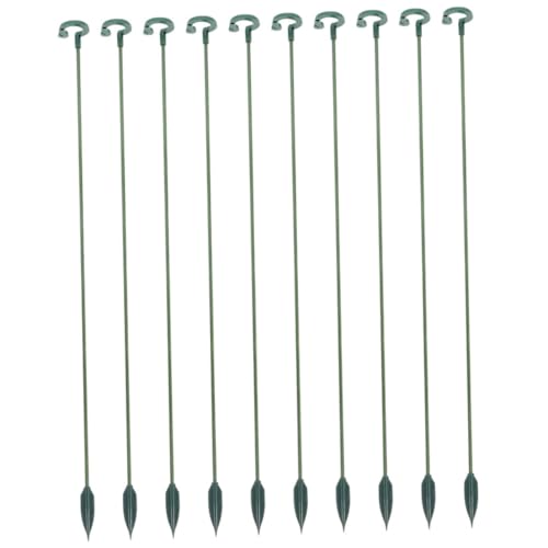 NOLITOY 10 Stück Teiliges Pflanzenstützset aus Robustem Abs für Kletterpflanzen und Zimmerpflanzen Wiederverwendbares Rankgitter zur Stabilen Pflanzenführung im Innen und Außenbereich von NOLITOY