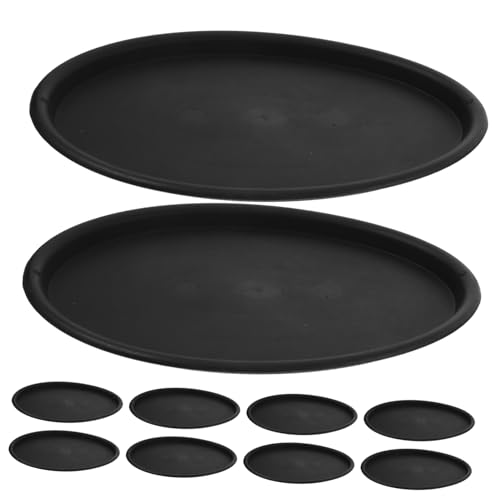 NOLITOY 10 Stück Teiliges Pflanzentopf untersetzer aus Kunststoff Oval Langlebig Vielseitig für Garten und Innenbereich Schützt Oberflächen vor Feuchtigkeit und Schmutz von NOLITOY