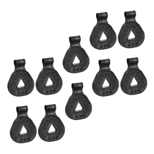 NOLITOY 10 Stück Teiliges Schattiernetz Clips Schwarz mit Starkem Halt UV beständig für Gewächshaus Sonnenschutz Gartenmöbelabdeckungen und Schattentuchbefestigung Robust und Reißfest von NOLITOY