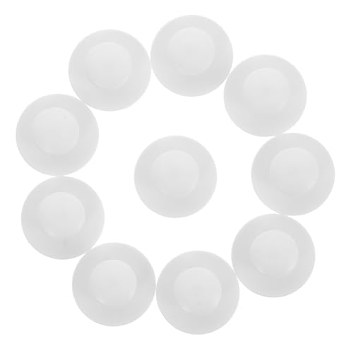 NOLITOY 10 Stück Teiliges Selbstklebende Runde Mini Schrankgriffe Weiß Ergonomisch Einfache Montage Flexible Platzierung für Küchen und Möbel Sichere Haftung Vielseitig für Wohn und von NOLITOY