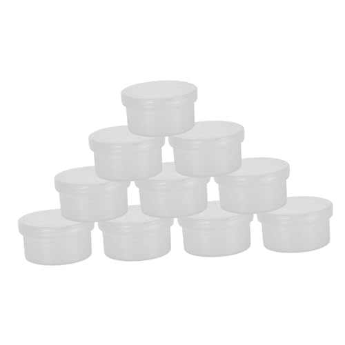NOLITOY 10 Stück Teiliges Transparentes Aufbewahrungsbox aus Robustem PP Kunststoff Stapelbare Runde Kunststoffboxen mit Deckel für Nageldesign Schmuck Bastelzubehör und Kosmetikpuder NOLITOY 10 Stück Teiliges Transparentes Aufbewahrungsbox aus Robustem PP Kunststoff Stapelbare Runde Kunststoffboxen mit Deckel für Nageldesign Schmuck Bastelzubehör und Kosmetikpuder von NOLITOY