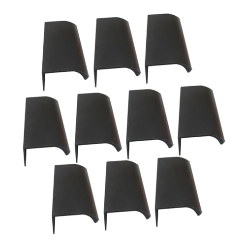 NOLITOY 10 Stück Teiliges Unsichtbare Möbelgriffe aus Aluminium Verdeckte Schranktür Griffe mit Fingerzug Schwarz Langlebig und Flexibel für Kleiderschränke Küchenmöbel NOLITOY 10 Stück Teiliges Unsichtbare Möbelgriffe aus Aluminium Verdeckte Schranktür Griffe mit Fingerzug Schwarz Langlebig und Flexibel für Kleiderschränke Küchenmöbel von NOLITOY