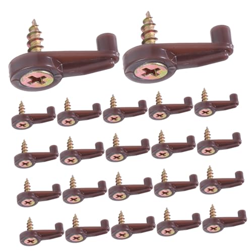 NOLITOY 100 Sätze Kleiderspiegelklemme Halteclips für Spiegel aus Glas Spiegelmontage -Hardware -Clips Spiegelhaltersatz Clips zum Aufhängen von Spiegeln Spiegelcliphalter pp Braun von NOLITOY