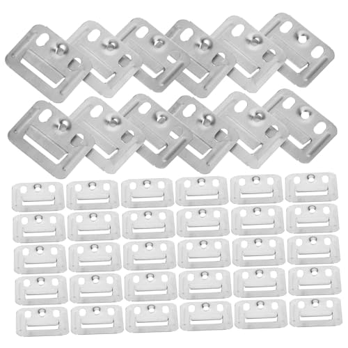 NOLITOY 100 Stück Edelstahl Wandpaneel klammern Robust Langlebig Stabile Befestigung für Wandplatten Spiegelrahmen Kunstwerke Einfache Montage Vielseitig Einsetzbar von NOLITOY