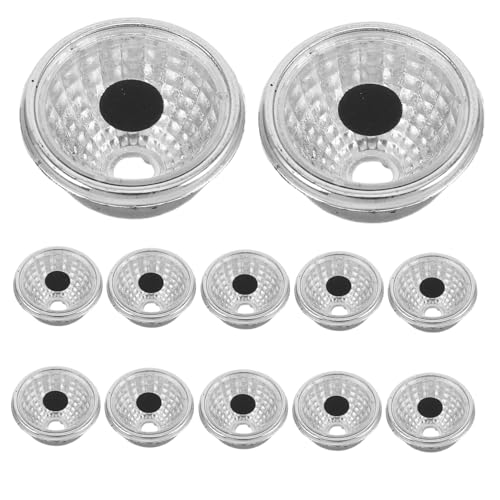 NOLITOY 100 Stück Kunststoff Lampenschirm für Diy Solar Tierlichter Ersatzlampenabdeckung für Gartenornamente Dekorative Zubehörteile mit Schwarzem von NOLITOY