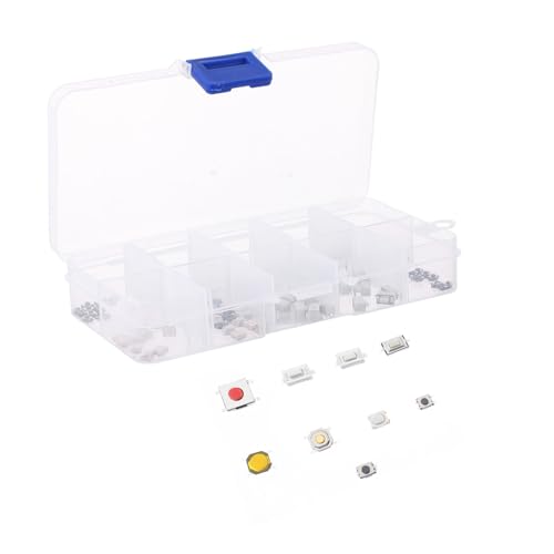 NOLITOY 100 Stück Teiliges Micro Tactile Drucktastenschalter Hoher Sensitivität Stabile Momentauslösung Einfache Installation Vielseitig für DIY Elektronik und Haushaltsgeräte NOLITOY 100 Stück Teiliges Micro Tactile Drucktastenschalter Hoher Sensitivität Stabile Momentauslösung Einfache Installation Vielseitig für DIY Elektronik und Haushaltsgeräte von NOLITOY