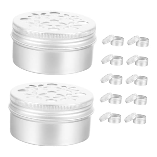 NOLITOY 12 Stück Teiliges Hundeduft Trainingsset Aluminium Behälter mit Belüfteten Deckeln für Effektives Riechtraining und Nasenarbeit Robustes Aufbewahrungssystem für Geruchsdosen und NOLITOY 12 Stück Teiliges Hundeduft Trainingsset Aluminium Behälter mit Belüfteten Deckeln für Effektives Riechtraining und Nasenarbeit Robustes Aufbewahrungssystem für Geruchsdosen und von NOLITOY