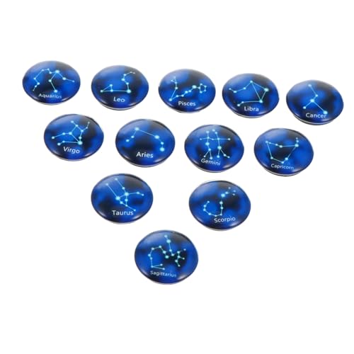 NOLITOY 12 Stück Teiliges Kühlschrankmagnete mit Zwölf Tierkreiszeichen Dekorative Glas Magnete Starke Haftung Kratzfest für Kühlschrank Whiteboard und Pinnwand Kreative Küchen Dekoration NOLITOY 12 Stück Teiliges Kühlschrankmagnete mit Zwölf Tierkreiszeichen Dekorative Glas Magnete Starke Haftung Kratzfest für Kühlschrank Whiteboard und Pinnwand Kreative Küchen Dekoration von NOLITOY