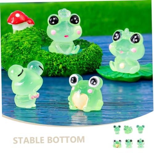 NOLITOY 12 Stück Teiliges Mini Frosch Figur aus Langlebigem Harz Leuchtende Kleine Frosch Dekorationen für Tisch Büro Garten und Miniatur szenen Charmante Nachtlicht Figuren für Zuhause NOLITOY 12 Stück Teiliges Mini Frosch Figur aus Langlebigem Harz Leuchtende Kleine Frosch Dekorationen für Tisch Büro Garten und Miniatur szenen Charmante Nachtlicht Figuren für Zuhause von NOLITOY