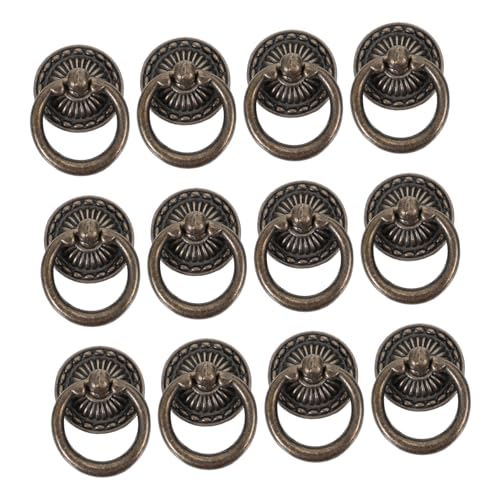 NOLITOY 12 Stück Teiliges Retro Schubladenknopf Langlebiger Zinklegierung Runder Vintage Möbelgriff mit Einfachem Design Einsetzbar für Schränke Kommoden Kleiderschränke NOLITOY 12 Stück Teiliges Retro Schubladenknopf Langlebiger Zinklegierung Runder Vintage Möbelgriff mit Einfachem Design Einsetzbar für Schränke Kommoden Kleiderschränke von NOLITOY