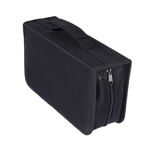 NOLITOY 128stücke Mercerized Cloth Cd Tasche Für Handheld Aufbewahrung Große Kapazität Strapazierfähig Und Feuchtigkeitsbeständig Schwarz NOLITOY 128stücke Mercerized Cloth Cd Tasche Für Handheld Aufbewahrung Große Kapazität Strapazierfähig Und Feuchtigkeitsbeständig Schwarz von NOLITOY