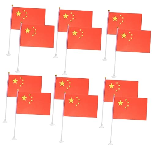 NOLITOY 15stücke Weißer Saugnapf-fahnenmasten Aus Kunststoff Für Fahrzeugfenster Auto-fahnenmast-ersatzset Leicht Tragbar Und Vielseitig Einsetzbar von NOLITOY