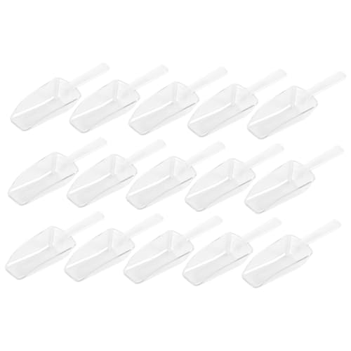 NOLITOY 15 Stück Teiliges Kunststoff Eisschaufeln und Messlöffel Vielseitige Küchenportionierer für Eiswürfel Süßigkeiten Salat und Buffet Leicht zu Reinigen und Platzsparend für Partys von NOLITOY