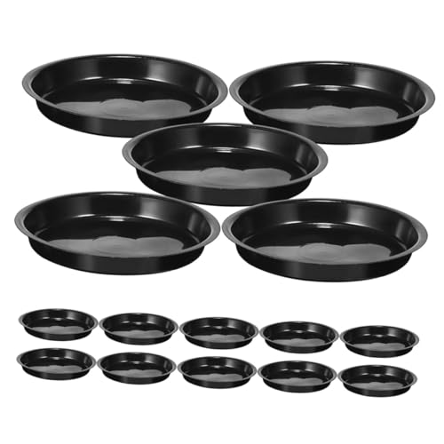 NOLITOY 16 Stück Teiliges Pflanzentablett aus Robustem PP Kunststoff Runde Schwarze Untersetzer mit Flachem Abschluss Pflanzenteller für Sims und Garten Langlebige Wasserablauf Schalen NOLITOY 16 Stück Teiliges Pflanzentablett aus Robustem PP Kunststoff Runde Schwarze Untersetzer mit Flachem Abschluss Pflanzenteller für Sims und Garten Langlebige Wasserablauf Schalen von NOLITOY