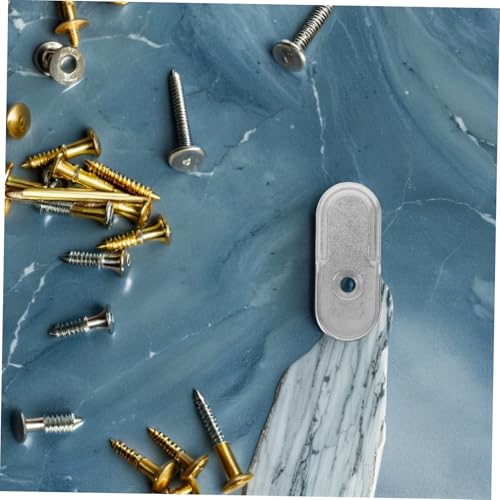 NOLITOY 18 Stück Kleiderstangenbasis Silberne kleiderstangen Halterung Kleiderschrank -Rack -Unterstützung Closet Rod Bracket Metallschrankhalter schrankstangenhalter Zinklegierung von NOLITOY