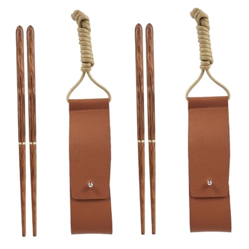NOLITOY 2 Paare Klappbare Tragbare Essstäbchen aus Ökologischem Holz Abnehmbar und Faltbar mit Feiner Maserung Leicht zu Verstauen für Camping Picknick Reisen Vielseitiges Outdoor Geschirr NOLITOY 2 Paare Klappbare Tragbare Essstäbchen aus Ökologischem Holz Abnehmbar und Faltbar mit Feiner Maserung Leicht zu Verstauen für Camping Picknick Reisen Vielseitiges Outdoor Geschirr von NOLITOY