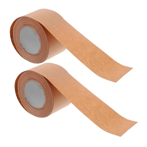 NOLITOY 2 Rollen Stark Haftendes Kraftpapier Packband Beschreibbar Wasserbeständig Vielseitig Einsetzbar für Versand Verpackung Befestigung und DIY Geschenkverpackungen NOLITOY 2 Rollen Stark Haftendes Kraftpapier Packband Beschreibbar Wasserbeständig Vielseitig Einsetzbar für Versand Verpackung Befestigung und DIY Geschenkverpackungen von NOLITOY