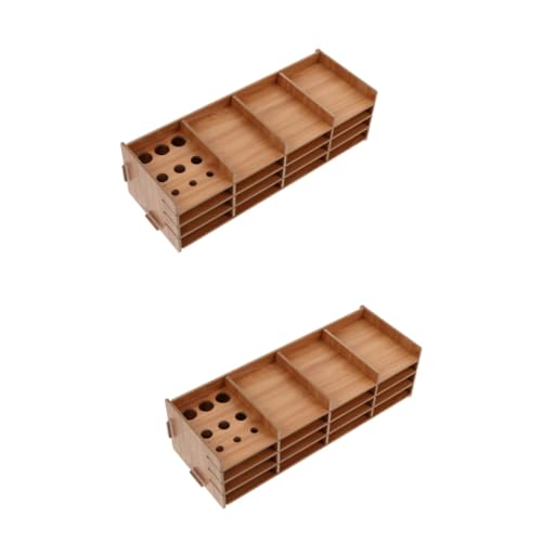 NOLITOY 2 Sätze Diamond Picture Tool Tray Fächer Mehrschichtiger Organizer Stabiles DIY Aufbewahrungsset für Diamantkunst Zubehör Platzsparend und Langlebig für Einfache Handhabung von NOLITOY