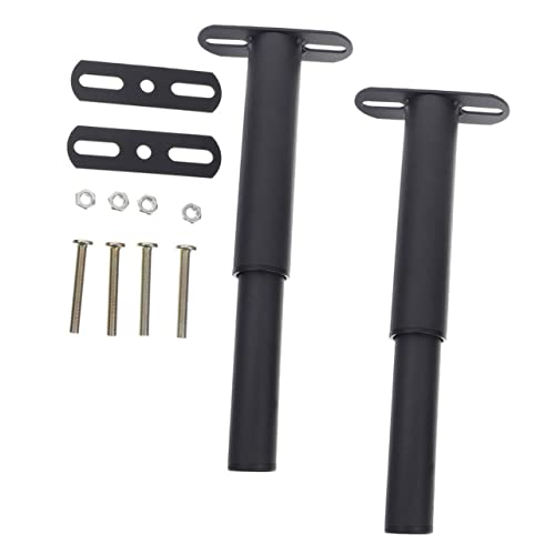 NOLITOY 2 Sätze Verstellbare Metall bettstützbeine Robuste Möbelstützen mit Matte Oberfläche Höhenverstellbar bis Geeignet für Bettrahmen Sofa Schrank und Holzrahmen Stabilisierend und von NOLITOY