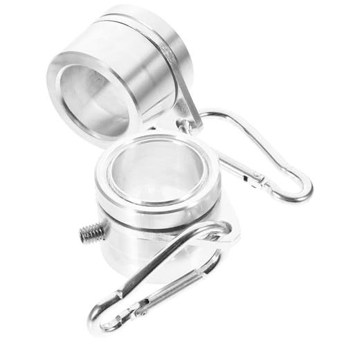 NOLITOY 2 Stück Aluminiumlegierung Fahnenmast Ring Drehbar Leicht Robust Anti wickel Flaggenhalterung für Stangen Langlebig ohne Verformung oder Verblassen von NOLITOY