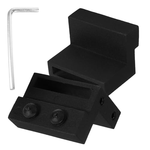 NOLITOY 2 Stück Aluminiumlegierung Scheunentor Türstopper mit Verstellbarem Wrench Rostfrei Robust Für Schiebetür schienen zur Vermeidung von Tür ausrutschen und Geräuschdämmung von NOLITOY