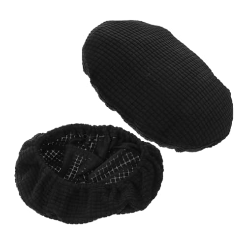 NOLITOY 2 Stück Elastische Verdickte Kopfstützenbezüge Ergonomische Bürostühle Dehnbar Einfach zu Montieren Staub Schmutzabweisend Passend für Drehstühle im Büro und Zuhause von NOLITOY