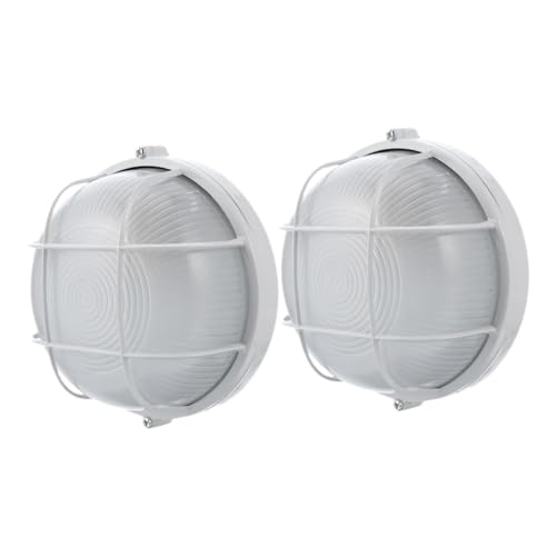 NOLITOY 2 Stück Explosiongeschützte Sauna wandlampe Hitzebeständig und Feuchtigkeitsresistent für Dampfbad und Saunaraum aus Glas und Druckguss Aluminium Einfache Installation Langlebige von NOLITOY