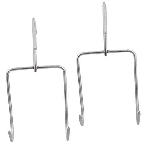 NOLITOY 2 Stück Fleischhaken Doppeldesign Haken für Fleischverarbeitung Grillen und Räuchern Rostfreier Metallhaken für Metzger und Bbq NOLITOY 2 Stück Fleischhaken Doppeldesign Haken für Fleischverarbeitung Grillen und Räuchern Rostfreier Metallhaken für Metzger und Bbq von NOLITOY