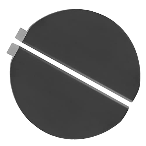 NOLITOY 2 Stück Halbrunde Türgriffe Möbelpulls für Küchenschränke Schlafzimmer und Wohnzimmer Installieren Elegante Designs für Schwarz Lochabstand von NOLITOY