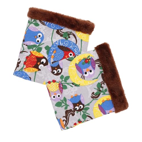 NOLITOY 2stücke Schlafsack Für Kleine Haustiere Hamster-winterbett Frettchenbett Rattenbett Hamsterversteck Meerschweinchenheim Pouch Für Hamster Spielzeug Für Kleine Haustiere Bett von NOLITOY